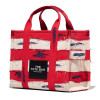 Marc Jacobs The Americana Medium Tote Bag Red Denim Multi