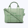 Marc Jacobs The Leather Medium Tote Bag Aspen Green Cement