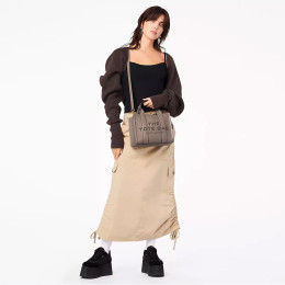 Marc Jacobs The Leather Small Tote Bag Cement