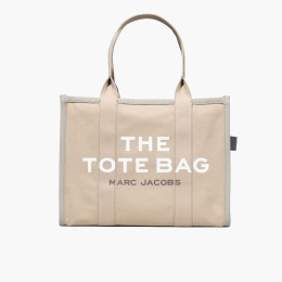 Marc Jacobs The Large Colorblock Tote Bag Beige Multi