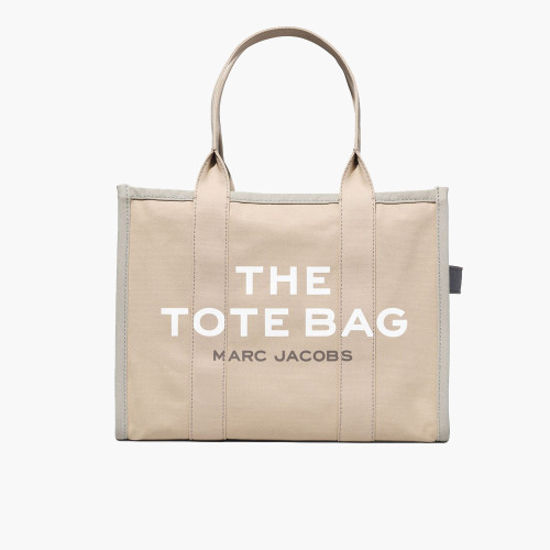 Marc Jacobs The Large Colorblock Tote Bag Beige Multi