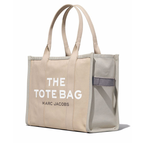 Marc Jacobs The Large Colorblock Tote Bag Beige Multi