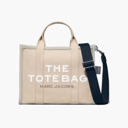 Marc Jacobs The Colorblock Medium Tote Bag Beige Multi