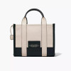 Marc Jacobs The Leather Colorblock Small Tote Bag Ivory Multi