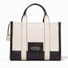 Marc Jacobs The Leather Colorblock Medium Tote Bag Ivory Multi