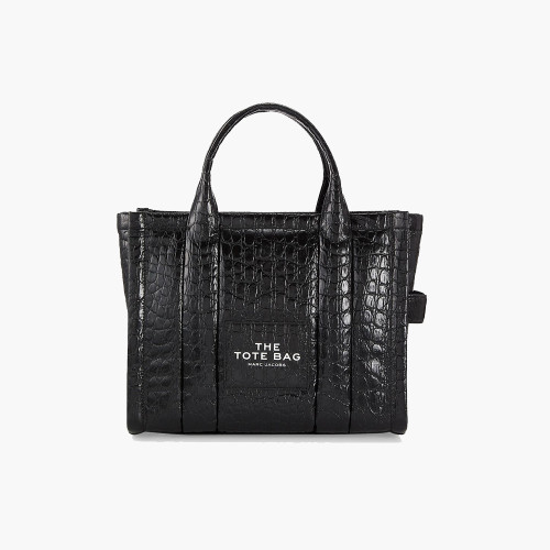 Marc Jacobs The Small Croc-Embossed Tote Bag Black
