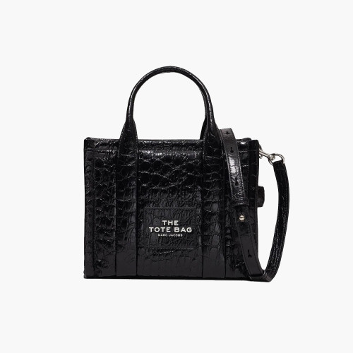 Marc Jacobs The Small Croc-Embossed Tote Bag Black