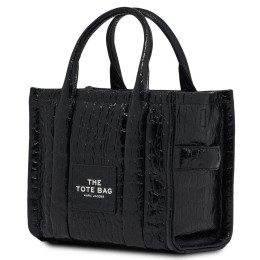 Marc Jacobs The Small Croc-Embossed Tote Bag Black