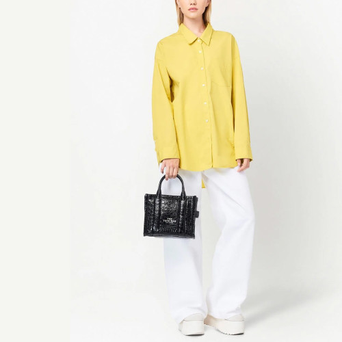 Marc Jacobs The Small Croc-Embossed Tote Bag Black