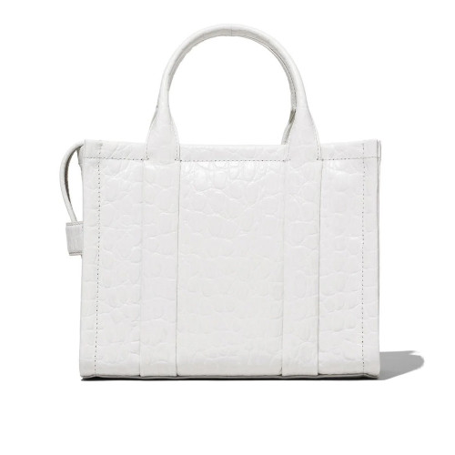 Marc Jacobs The Small Croc-Embossed Tote Bag White