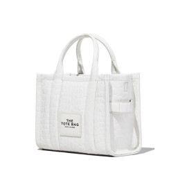 Marc Jacobs The Small Croc-Embossed Tote Bag White