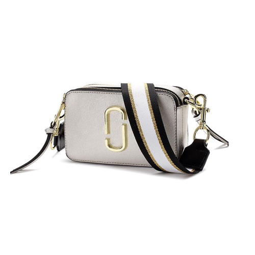 Marc Jacobs The Snapshot Crossbody Camera Bag Silver Multi
