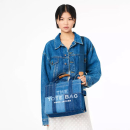 Marc Jacobs The Denim Medium Tote Bag Blue