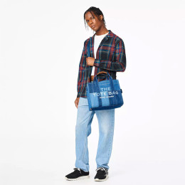 Marc Jacobs The Denim Medium Tote Bag Blue