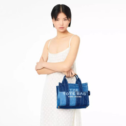 Marc Jacobs The Denim Small Tote Bag Blue
