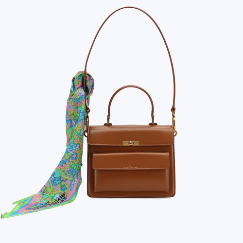 Marc Jacobs The Uptown Cow Leather Bag Brown