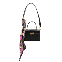 Marc Jacobs The Downtown Cow Leather Bag Black