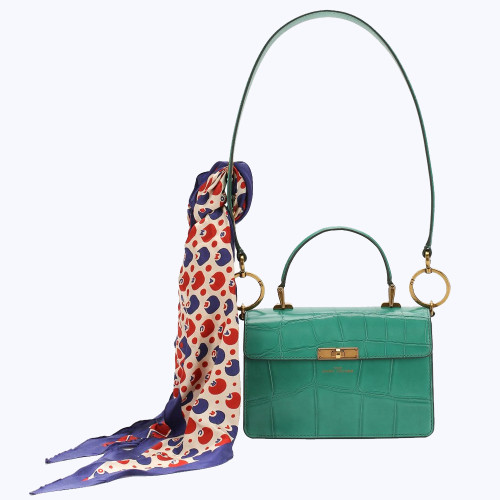 Marc Jacobs The Downtown Cow Leather Green