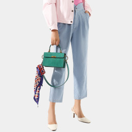 Marc Jacobs The Downtown Cow Leather Green