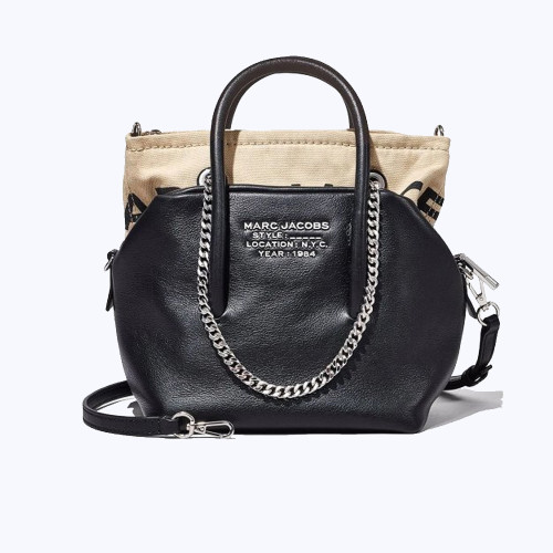 Marc Jacobs Duet Satchel Mini Tote Bag Black