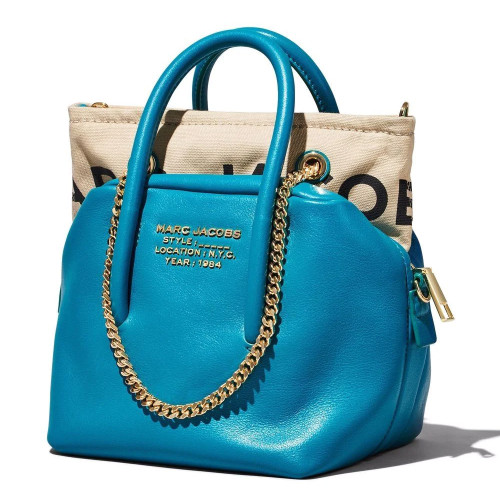 Marc Jacobs Duet Satchel Mini Tote Bag Harbor Blue