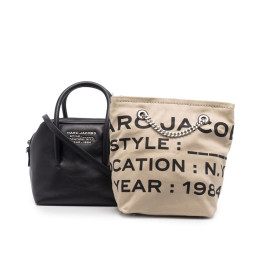 Marc Jacobs Duet Satchel Mini Tote Bag Black