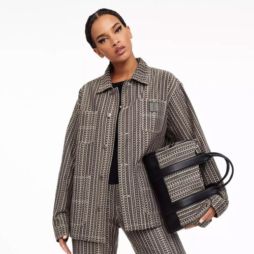 Marc Jacobs The Monogram Jacquard Duffle Bag Beige Multi