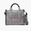 Marc Jacobs The Felt Flannel Medium Tote Bag Heather Grey