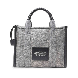 Marc Jacobs The Felt Flannel Medium Tote Bag Heather Grey