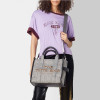 Marc Jacobs The Felt Flannel Medium Tote Bag Heather Grey