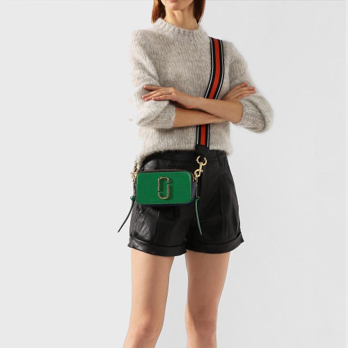Marc Jacobs Snapshot Cross Body Bag Pepper Green Multi