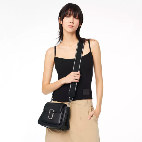 The J Marc Chain Mini Satchel Black/Silver