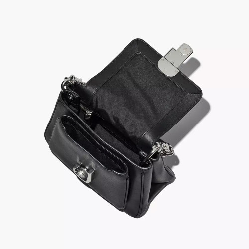 The J Marc Chain Mini Satchel Black/Silver