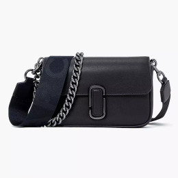 The J Marc Shoulder Bag Black/Gunmetal
