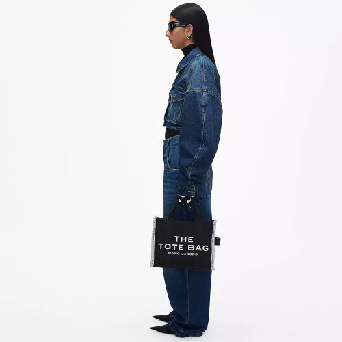 Marc Jacobs The Jacquard Medium Tote Bag Black