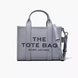 Marc Jacobs The Leather Small Tote Bag Wolf Grey