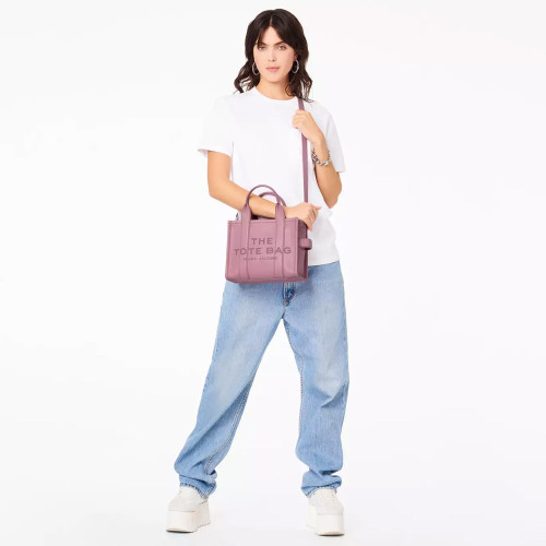 Marc Jacobs The Leather Small Tote Bag Lilas