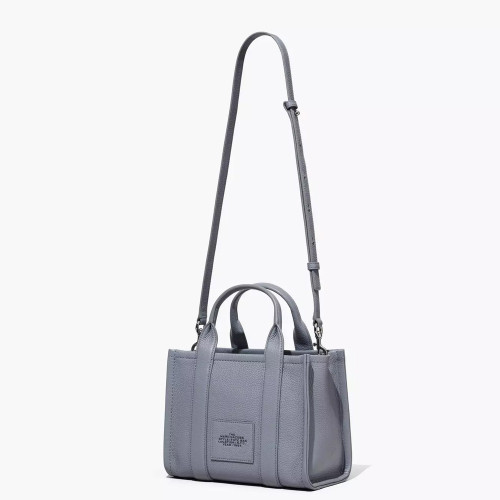 Marc Jacobs The Leather Small Tote Bag Wolf Grey