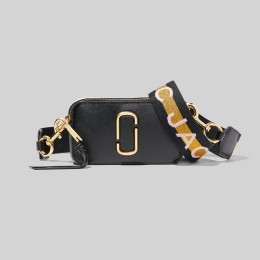 Marc Jacobs Logo Strap Snapshot New Black Multi