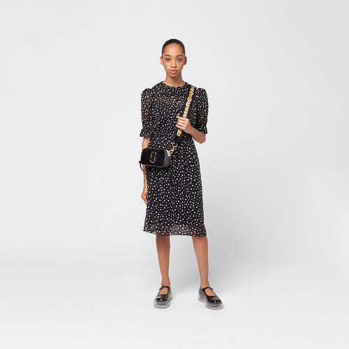 Marc Jacobs Logo Strap Snapshot New Black Multi