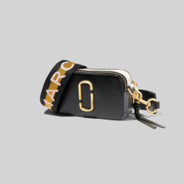 Marc Jacobs Logo Strap Snapshot New Black Multi
