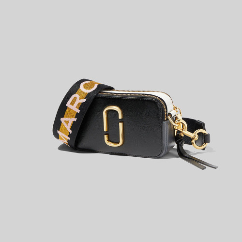 Marc Jacobs Logo Strap Snapshot New Black Multi
