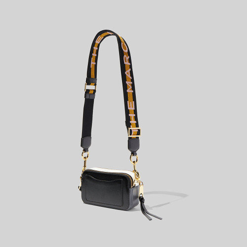 Marc Jacobs Logo Strap Snapshot New Black Multi