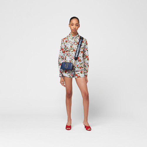 Marc Jacobs Logo Strap Snapshot New Blue Sea Multi