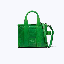 Marc Jacobs The Shiny Crinkle Mini Tote Fern Green