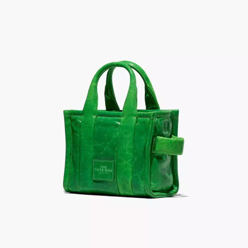 Marc Jacobs The Shiny Crinkle Mini Tote Fern Green