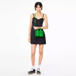 Marc Jacobs The Shiny Crinkle Mini Tote Fern Green