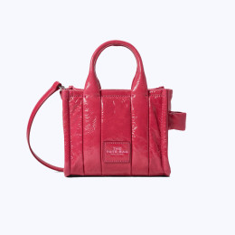 Marc Jacobs The Shiny Crinkle Mini Tote Magenta
