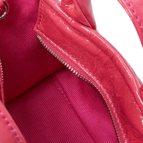 Marc Jacobs The Shiny Crinkle Mini Tote Magenta