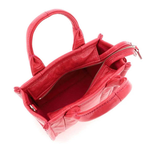 Marc Jacobs The Shiny Crinkle Mini Tote Magenta